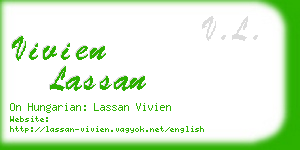 vivien lassan business card